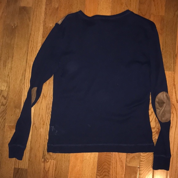 Ralph Lauren Navy Blue Elbow Sweater - Picture 3 of 3